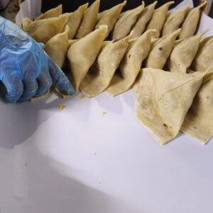 Uncooked Samosa at Tasty Samosa London