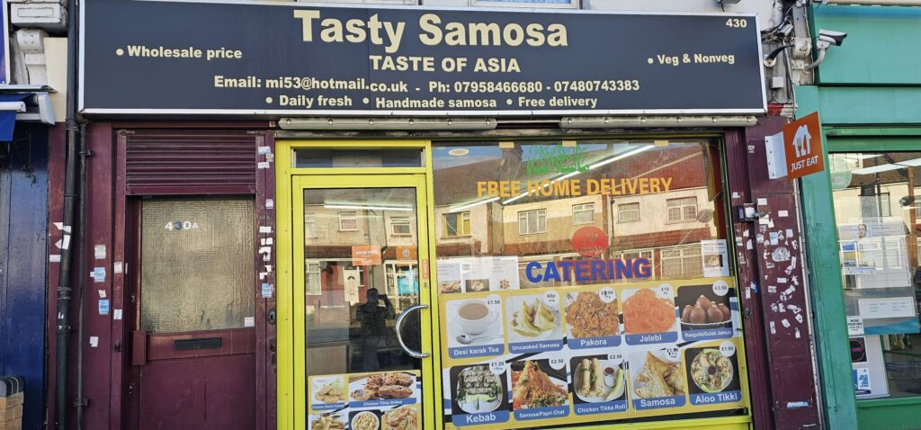 Tasty Samosa Shop Front