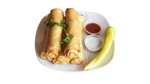 Chicken Spring Roll at Tasty Samosa London